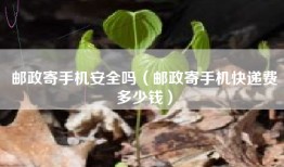 邮政寄手机安全吗（邮政寄手机快递费多少钱）